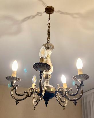 Lampadario vintage con lampadine led