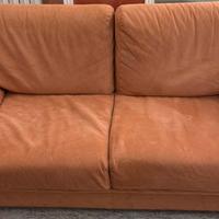 Divano e due poltrone in alcantara sfoderabili