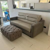 Divano letto vera pelle nuovo