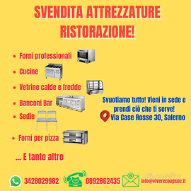 Attrezzature bar/ristorante – Vieni in sede!