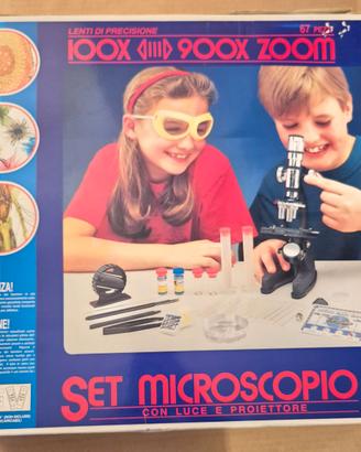Microscopio set completo con accessori