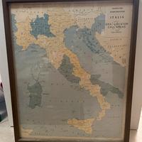 Cartina geografica mappa  vintage radioamatori