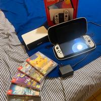 Nintendo Switch Oled + Giochi+ Custodia