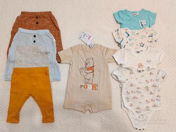 Set di 9 capi in cotone taglia 62 cm