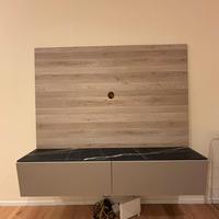 Mobile living con pannello porta televisore