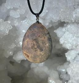 Ciondolo in agata Geoduzica