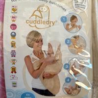 Telo bagno neonato mani libere in bamboo Cuddledry