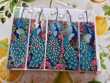 Segnalibro pavone diamond painting 3€ – collezione