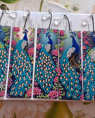 Segnalibro pavone diamond painting 3€ – collezione