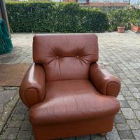 Poltrona in pelle