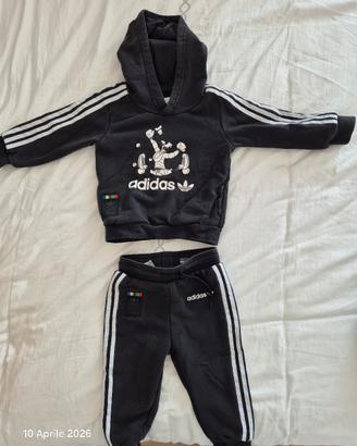 Tuta Adidas Disney unisex 12-18 mesi + maglietta