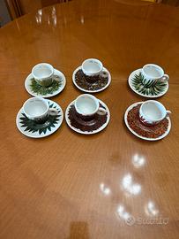 6 tazzine illy anno 2000 numerate e firmate