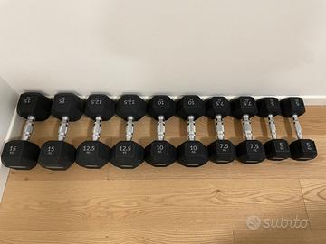 TechnoGym manubri esagonali - Hexagon Dumbbell
