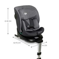 Seggiolino kinderkraft i-360 i-size grigio