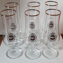 SET 6 bicchieri birra warsteiner 0.4l nuovi