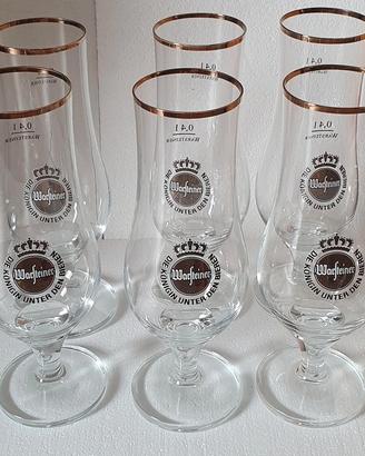 SET 6 bicchieri birra warsteiner 0.4l nuovi
