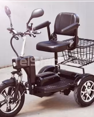 Triciclo elettrico con trazione posteriore e diffe