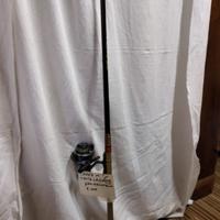 Canna da pesca con mulinello trota lago m4