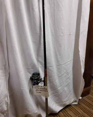 Canna da pesca con mulinello trota lago m4