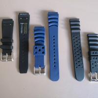 3 cinturini caucciù per Orologi Diver da 20mm