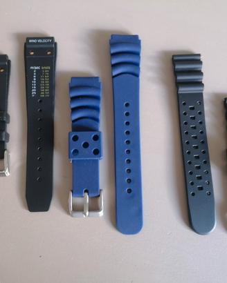 3 cinturini caucciù per Orologi Diver da 20mm