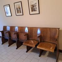 Panca sedie poltrone tipo cinema seduta a ribalta