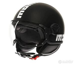 TG S CASCO MOMO DESIGN FGTR CLASSIC NERO OPACO ECE