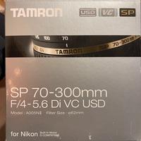 Obiettivo Tamron 70-300 usd per nikon