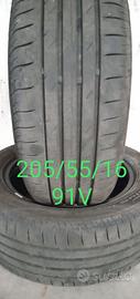 2 Pneumatici 205/55/16 91V