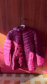 Piumino Sandro Ferrone fucsia con cappuccio