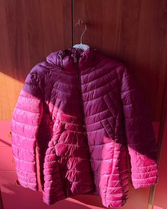Piumino Sandro Ferrone fucsia con cappuccio