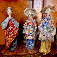 statuine cinesi vintage in ceramica