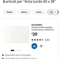 8 Ante Ikea bianco + 1 cassetto per Besta