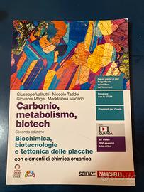 Libro di scienze: Carbonio, metabolismo, biotech