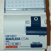 INTERRUTTORE DIFFERENZIALE PURO GEWISS 40A 2poli