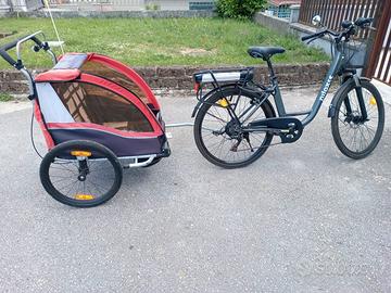 Rimorchio per biciclette per bambini 