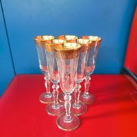 Bicchieri da Prosecco con Bordo in Oro – Eleganza 
