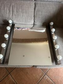 Specchiera Make-up Hollywood con luci LED