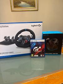 Logitech G29+Cambio+GranTurismo7 PS5-Pari al nuovo