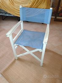 sedie da regista in legno 