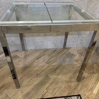 tavolo ikea allungabile,trasparente/cromatov