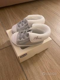 Scarpine Neonato Chicco Glitter Argento-tg. 19