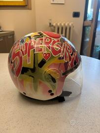 Casco moto bambina
