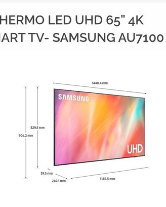 SCHERMO LED UHD 65” 4K Smart TV- SAMSUNG AU7100