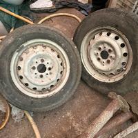 Coppia di Gomme con cerchi Panda 4x4