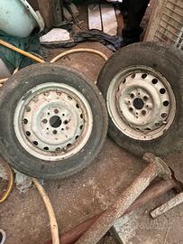 Coppia di Gomme con cerchi Panda 4x4