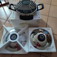 piastra elettrica e coperchio a pressione 