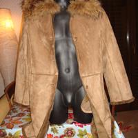 Montone mantella di procione con cappuccio Tg.XL