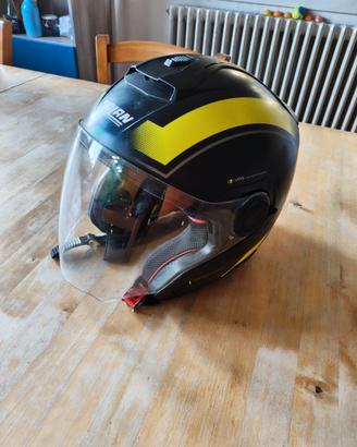 casco JET adulto con visiera per il sole