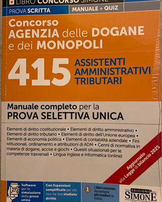 Manuale concorso agenzia delle dogane